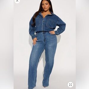 Blue Straight Leg Jean jumper